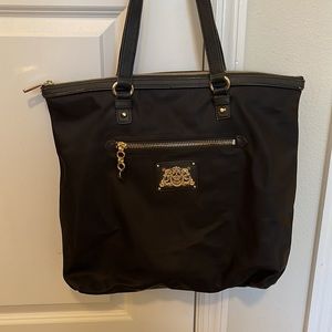 Juicy Couture Large Nylon Black Bag